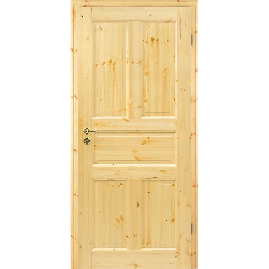 Kilsgaard Zimmertür Holz Typ 02/05 Kiefer Unbehandelt 4 Kilsgaard Zimmertür Holz Typ 02/05 Kiefer Unbehandelt – Bild 2