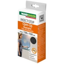 Windhager Insektenschutz Open-Up Für Fenster Anthrazit 130x150 Cm Fliegengitter -Baustoffe Geschäft 03539 open up fliegengitter 130x150 anthr 1