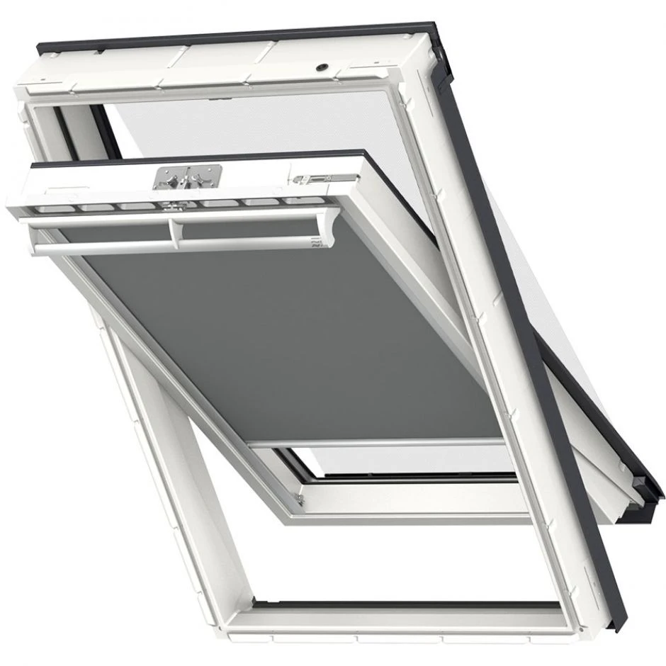 VELUX Vorteils-Set Hitzeschutz Plus DOP Manuell Uni Grau/Schwarz 0705 3 VELUX Vorteils-Set Hitzeschutz Plus DOP Manuell Uni Grau/Schwarz 0705