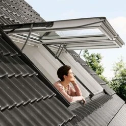 VELUX Elektro Klapp-Schwing-Fenster INTEGRA® GPU 007021 Kunststoff Weiß Alu THERMO Dachfenster 6 VELUX Elektro Klapp-Schwing-Fenster INTEGRA® GPU 007021 Kunststoff Weiß Alu THERMO Dachfenster -Baustoffe Geschäft 138440 01 xxl gpu 1
