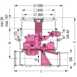 KESSEL Rückstauhebeanlage Ecolift Unterflurinstallation Abwasserhebeanlage -Baustoffe Geschäft 21100x tz 1