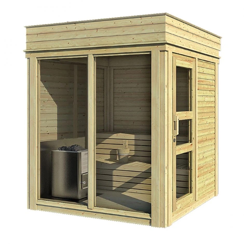 Wolff Finnhaus Saunahaus Paradiso Fichte 4 Wolff Finnhaus Saunahaus Paradiso Fichte – Bild 2