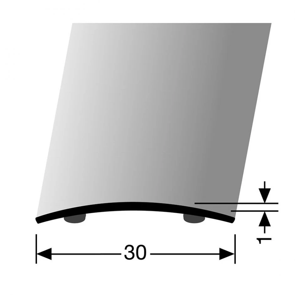 PARKETTFREUND Übergangsprofil Edelstahl Matt Gebürstet Übergangsschiene 4 PARKETTFREUND Übergangsprofil Edelstahl Matt Gebürstet Übergangsschiene – Bild 2
