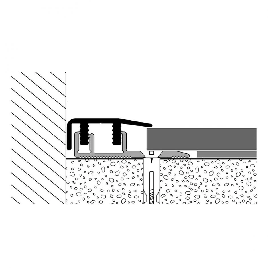 PARKETTFREUND Abschlussprofil PF 577 V Alu Eloxiert Edelstahl Fein Geschliffen Schraub- Und Clicksystem Abschlussschiene 3 PARKETTFREUND Abschlussprofil PF 577 V Alu Eloxiert Edelstahl Fein Geschliffen Schraub- Und Clicksystem Abschlussschiene