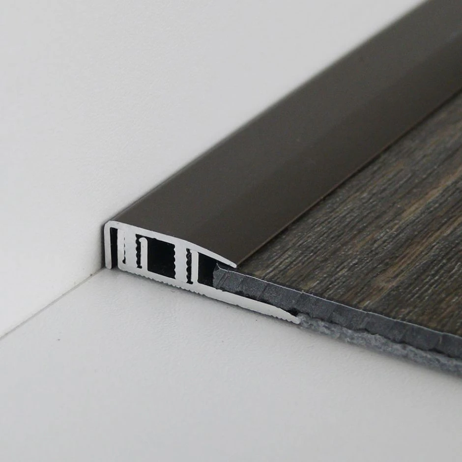 PARKETTFREUND Abschlussprofil PF 577 V Alu Eloxiert Edelstahl Fein Geschliffen Schraub- Und Clicksystem Abschlussschiene 5 PARKETTFREUND Abschlussprofil PF 577 V Alu Eloxiert Edelstahl Fein Geschliffen Schraub- Und Clicksystem Abschlussschiene – Bild 3