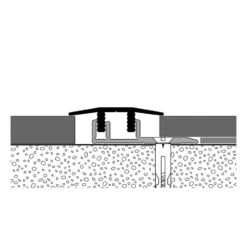 PARKETTFREUND Übergangsprofil PF 578 V Alu Eloxiert Edelstahl Fein Geschliffen Schraub- Und Clicksystem Übergangsschiene Grau