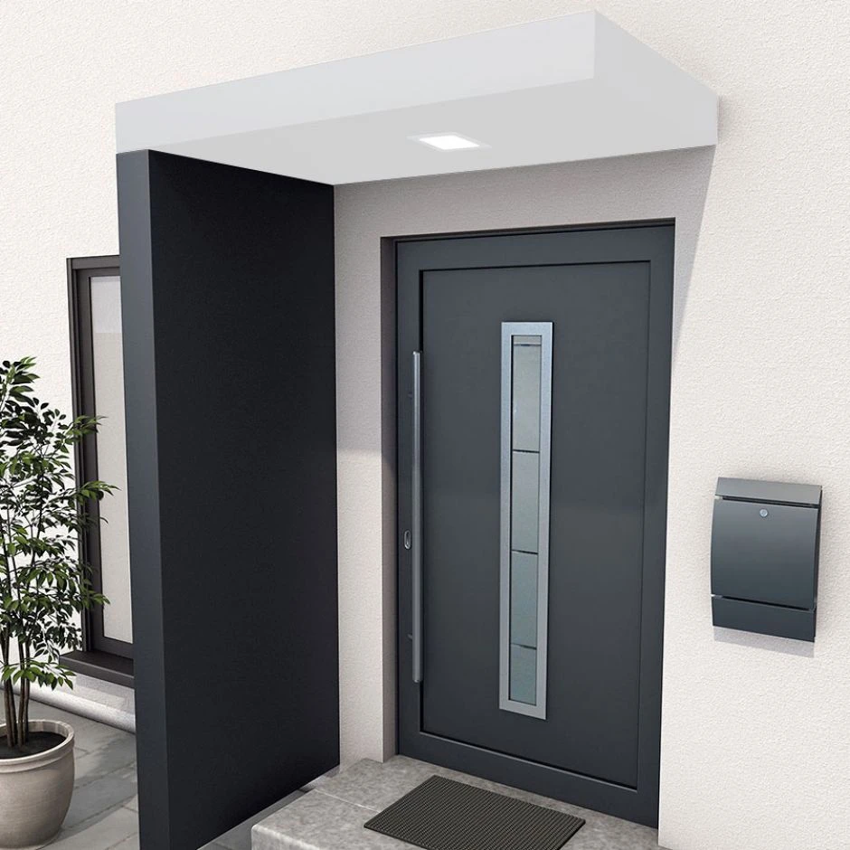 Gutta Seitenblende Für Rechteckvordach BS Anthrazit 3 Gutta Seitenblende Für Rechteckvordach BS Anthrazit