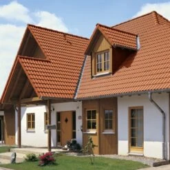 BRAAS Dachstein Frankfurter Pfanne Protegon Matt Ziegelrot Betondachstein 7 BRAAS Dachstein Frankfurter Pfanne Protegon Matt Ziegelrot Betondachstein -Baustoffe Geschäft 945 2