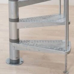 DOLLE Außentreppe Gardenspin Mit Lochblech-Stufen Gartentreppe Wendeltreppe -Baustoffe Geschäft aussentreppe dolle gardenspin lochblech stufe 0409334l ma01