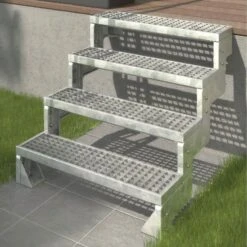 DOLLE Außentreppe Gartentreppe Gardentop Komplettset 16 DOLLE Außentreppe Gartentreppe Gardentop Komplettset -Baustoffe Geschäft aussentreppe dolle gardentop 4st gitterrost ogelaender 0406924 0406954 a ae