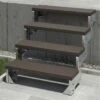 DOLLE Außentreppe Gartentreppe Gardentop Komplettset -Baustoffe Geschäft aussentreppe dolle gardentop 4st trimax dunkelbraun ogelaender 0406914 0406944 a ae