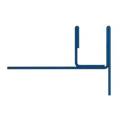 BLANKE Fliesenschiene Gefällekeil AQUA-KEIL GLAS Edelstahl Gebürstet 1200x37mm