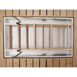 DOLLE Holz Bodentreppe ClickFIX 3-teilig, U-Wert 0,49 Dachbodentreppe -Baustoffe Geschäft bodentreppe dolle clickfix 3tlg detail eingeklappt 13