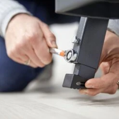 DOLLE Stahl Bodentreppe ClickFIX Comfort 3-teilig, U-Wert 0,49 Dachbodentreppe -Baustoffe Geschäft bodentreppe dolle clickfix comfort 3tlg 0305126 vid 00421 teleskopfuesse justieren