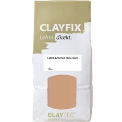 CLAYTEC Lehm-Anstrich CLAYFIX Indisch-Rot -Baustoffe Geschäft clayfix indisch rot roge 2.1 beutel