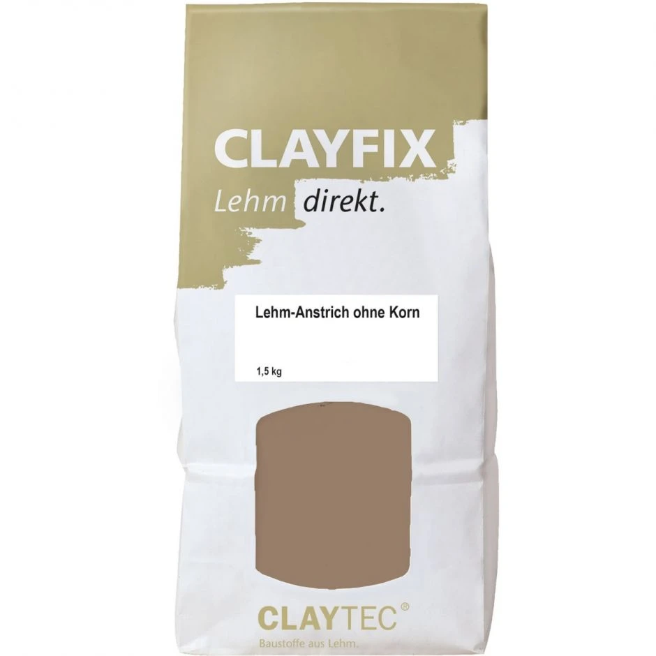 CLAYTEC Lehm-Anstrich CLAYFIX Siena-Braun 7 CLAYTEC Lehm-Anstrich CLAYFIX Siena-Braun – Bild 5