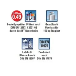 DOLLE Holz Bodentreppe ClickFIX 3-teilig, U-Wert 0,49 Dachbodentreppe -Baustoffe Geschäft click fix 3 2