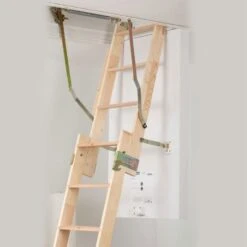 DOLLE Holz Bodentreppe ClickFIX 2-teilig, U-Wert 0,49 Dachbodentreppe -Baustoffe Geschäft clickfix 2 tlg