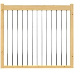 DOLLE Brüstungsgeländer Lyon -Baustoffe Geschäft dollle bruestung lyon kiefer edelstahlstaebe senkrecht