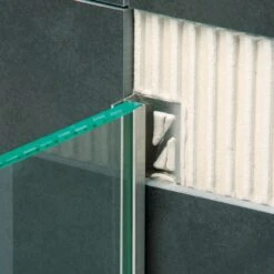 BLANKE Fliesenschiene Aufnahmeprofil AQUA-GLAS Edelstahl Gebürstet 10 BLANKE Fliesenschiene Aufnahmeprofil AQUA-GLAS Edelstahl Gebürstet -Baustoffe Geschäft einbau aqua glas duschwand an wand 5 3