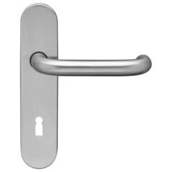 Karcher Langschild-Garnitur Kreta EL27 Edelstahl Matt Türklinke