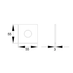 Karcher Türgriff-Garnitur Rhodos EPL28Q Edelstahl Matt Türklinke -Baustoffe Geschäft epl28q links