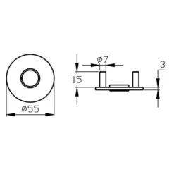 Karcher Türgriff-Garnitur Tower EPL86 Edelstahl Matt Türklinke -Baustoffe Geschäft epl86 links