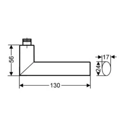 Karcher Türgriff-Garnitur Verona ER37 Edelstahl Matt Türklinke -Baustoffe Geschäft er37 verona links