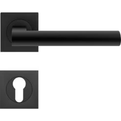 Karcher Türgriff-Garnitur Madeira ER45Q Kosmos Schwarz Türklinke -Baustoffe Geschäft er45q pz 83 v o