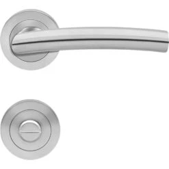 Karcher Türgriff-Garnitur Madrid ER56 Edelstahl Matt Türklinke -Baustoffe Geschäft er56 bad au 71 v o