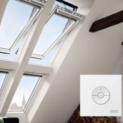 VELUX INTEGRA® Elektro Dachfenster GGU 007021 Schwingfenster Kunststoff THERMO Fenster