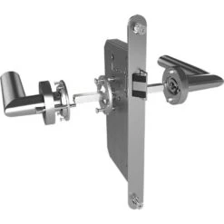 Karcher Türgriff-Garnitur Rhodos ER28 Edelstahl Matt Und KD Comfort Magnetschloss S9 MS -Baustoffe Geschäft kd comfort schloss s9 falle 1