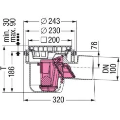 KESSEL Leichtflüssigkeitssperre 200x200 Mm -Baustoffe Geschäft kessel 52101 tz