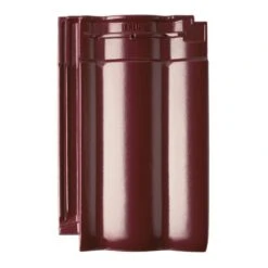 Erlus Designdachziegel Forma Burgund Edelengobiert