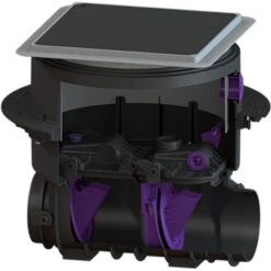 KESSEL Rückstaudoppelverschluss Staufix-SWA Unterflurinstallation Modulset