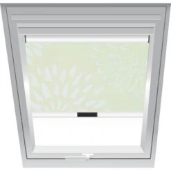 Roto Verdunklungsrollo Blumen-Beige 3-V51