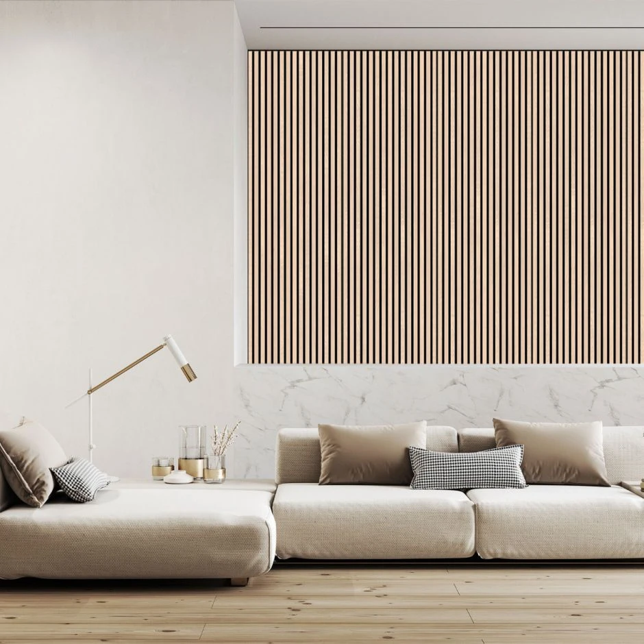 FibroTech Akustikpaneele BASIC / PROFF Light Oak - Eiche Hell 3 FibroTech Akustikpaneele BASIC / PROFF Light Oak - Eiche Hell