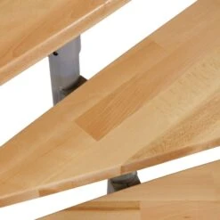 Minka Raumspartreppe STYLE Buche Gewendelt Holztreppe Wendeltreppe -Baustoffe Geschäft minka style 2993 stufe detail