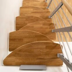 DOLLE Mittelholmtreppe Berlin, Inkl. Einseitigem Designgeländer -Baustoffe Geschäft mittelholmtreppe dolle berlin gerade eiche geoelt perlgrau designgelaender 22 da ae