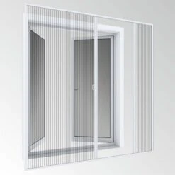 Windhager Insektenschutz Plissee EXPERT Für Doppeltüren Weiss 240x240 Cm