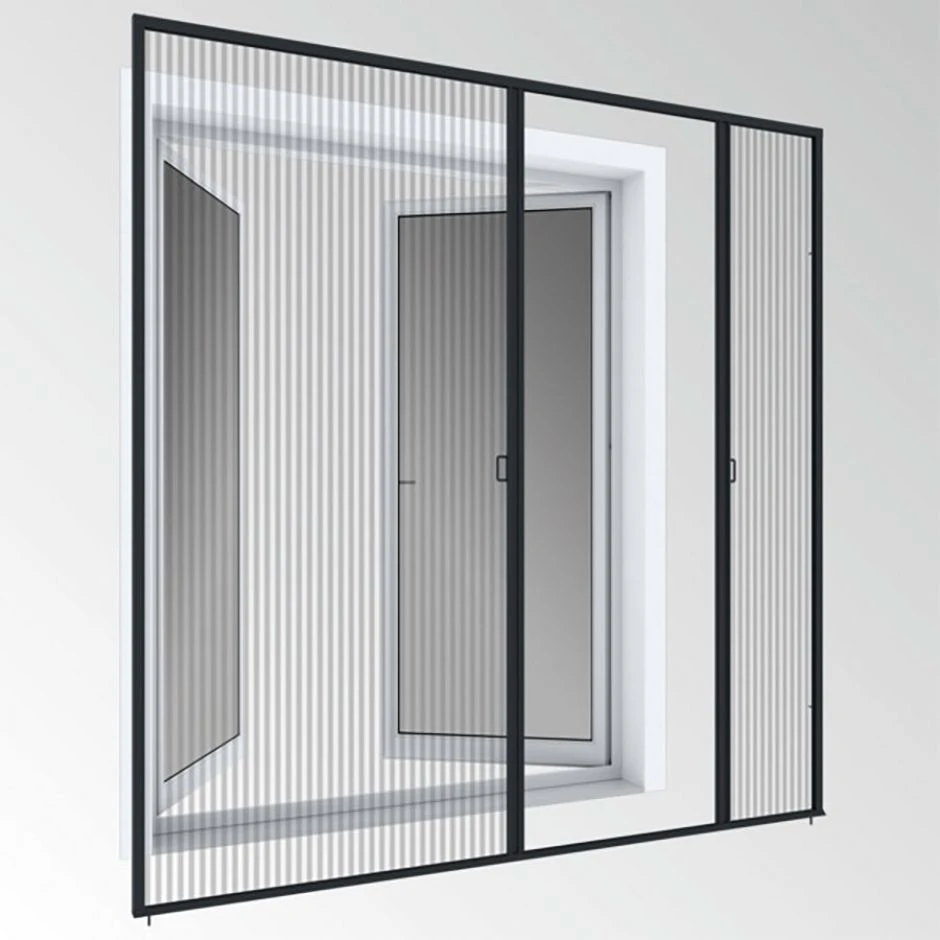 Windhager Insektenschutz Plissee EXPERT Für Doppeltüren Anthrazit 240x240 Cm 3 Windhager Insektenschutz Plissee EXPERT Für Doppeltüren Anthrazit 240x240 Cm