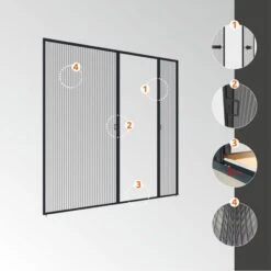 Windhager Insektenschutz Plissee EXPERT Für Doppeltüren Anthrazit 240x240 Cm 11 Windhager Insektenschutz Plissee EXPERT Für Doppeltüren Anthrazit 240x240 Cm -Baustoffe Geschäft online106 expert doppel plissee t r a