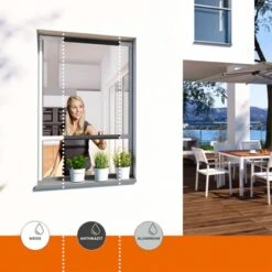 Windhager Insektenschutzrollo PLUS Weiss Fliegengitter -Baustoffe Geschäft online107 plus rollo fenster w a alu