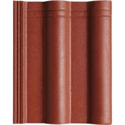 CREATON Dachstein Heidelberg Planar Dunkelrot Perla Betondachstein