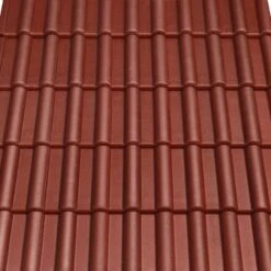 CREATON Dachstein Heidelberg Planar Dunkelrot Perla Betondachstein -Baustoffe Geschäft pro fot hei fla 837 uni durot per sall ain v1