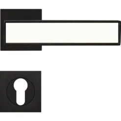 Karcher Türgriff-Garnitur Torino R53Q Kosmos Schwarz Türklinke -Baustoffe Geschäft r53q pz 83