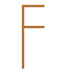 Schlüter-DECO SG Aufnahmeprofil Aluminium Matt Eloxiert 12,5mm