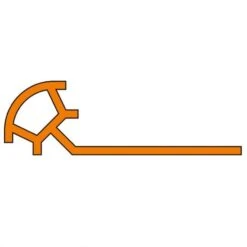 Schlüter-RONDEC PRO GS Abschlussprofil Kunststoff Graphitschwarz 11mm