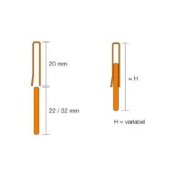Schlüter-SHOWERPROFILE RA Wandabschluss 33-45mm V4A Edelstahl Gebürstet -Baustoffe Geschäft ss schn showerprofiler 003 r 1