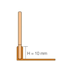 Schlüter-SHOWERPROFILE SPS 100 Gefällekeil V4A Edelstahl Gebürstet -Baustoffe Geschäft ss schn showerprofiles 015 002 s